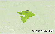 Physical 3D Map of Pruszkow, lighten