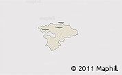 Shaded Relief 3D Map of Pruszkow, cropped outside