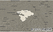 Shaded Relief 3D Map of Pruszkow, darken