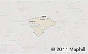 Shaded Relief 3D Map of Pruszkow, lighten, semi-desaturated