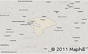 Shaded Relief 3D Map of Pruszkow, semi-desaturated