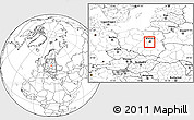 Blank Location Map of Pruszkow, within the entire country