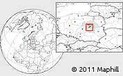 Blank Location Map of Pruszkow, highlighted parent region