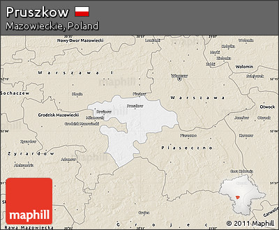 Classic Style Map of Pruszkow