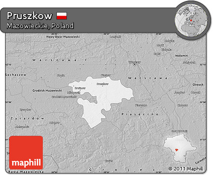 Gray Map of Pruszkow