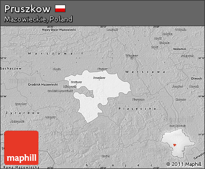 Gray Map of Pruszkow