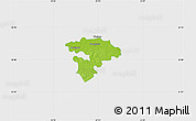 Physical Map of Pruszkow, single color outside