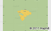 Savanna Style Map of Pruszkow, single color outside