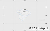 Silver Style Map of Pruszkow, single color outside