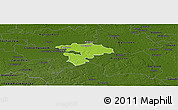 Physical Panoramic Map of Pruszkow, darken