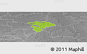 Physical Panoramic Map of Pruszkow, desaturated