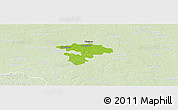 Physical Panoramic Map of Pruszkow, lighten