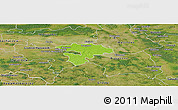 Physical Panoramic Map of Pruszkow, satellite outside