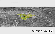 Satellite Panoramic Map of Pruszkow, desaturated