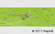 Satellite Panoramic Map of Pruszkow, physical outside