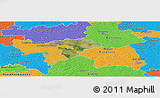 Satellite Panoramic Map of Pruszkow, political outside