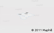 Silver Style Panoramic Map of Pruszkow, single color outside