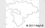 Blank Simple Map of Pruszkow, cropped outside, no labels