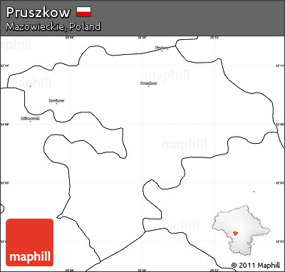 Blank Simple Map of Pruszkow