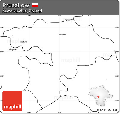 Blank Simple Map of Pruszkow