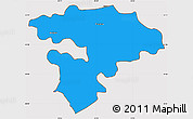 Political Simple Map of Pruszkow, cropped outside