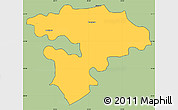 Savanna Style Simple Map of Pruszkow, cropped outside