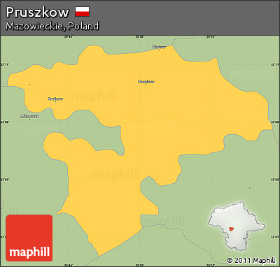 Savanna Style Simple Map of Pruszkow