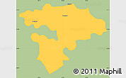 Savanna Style Simple Map of Pruszkow, single color outside