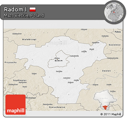 Classic Style 3D Map of Radom I
