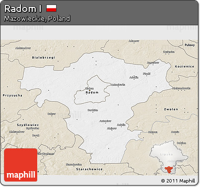 Classic Style 3D Map of Radom I