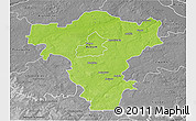 Physical 3D Map of Radom I, desaturated