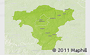Physical 3D Map of Radom I, lighten