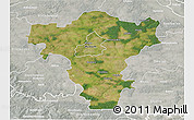 Satellite 3D Map of Radom I, lighten, semi-desaturated