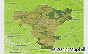 Satellite 3D Map of Radom I, physical outside