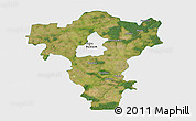 Satellite 3D Map of Radom I, single color outside