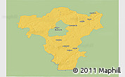 Savanna Style 3D Map of Radom I, single color outside
