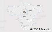 Silver Style 3D Map of Radom I, single color outside