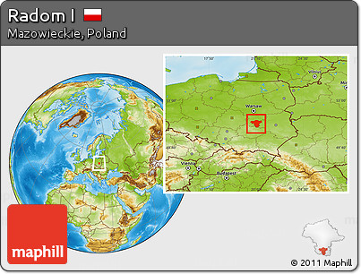 Physical Location Map of Radom I