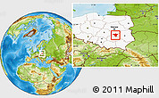 Physical Location Map of Radom I, highlighted country