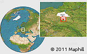 Satellite Location Map of Radom I, highlighted parent region