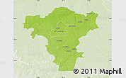 Physical Map of Radom I, lighten