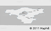 Gray Panoramic Map of Radom I, single color outside