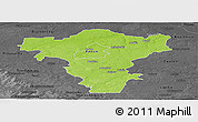 Physical Panoramic Map of Radom I, darken, desaturated