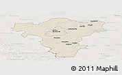 Shaded Relief Panoramic Map of Radom I, lighten