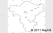 Blank Simple Map of Radom I, cropped outside