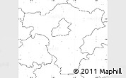 Blank Simple Map of Radom I, no labels