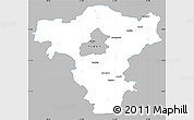 Gray Simple Map of Radom I, single color outside