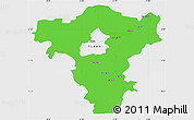 Political Simple Map of Radom I, single color outside