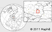 Blank Location Map of Radom