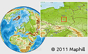 Physical Location Map of Radom